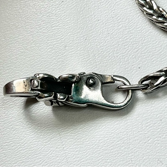 Trollbeads LAA Sterling Bracelet w/double Clasp Flower Lock - Picture 6 of 8